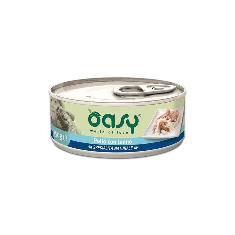 Oasy Umido Pollo e Tonno per Cani 150gr