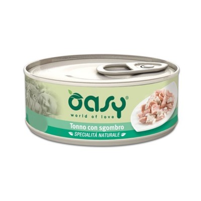 Oasy Natural Tonno e Sgombro Umido per Gatti