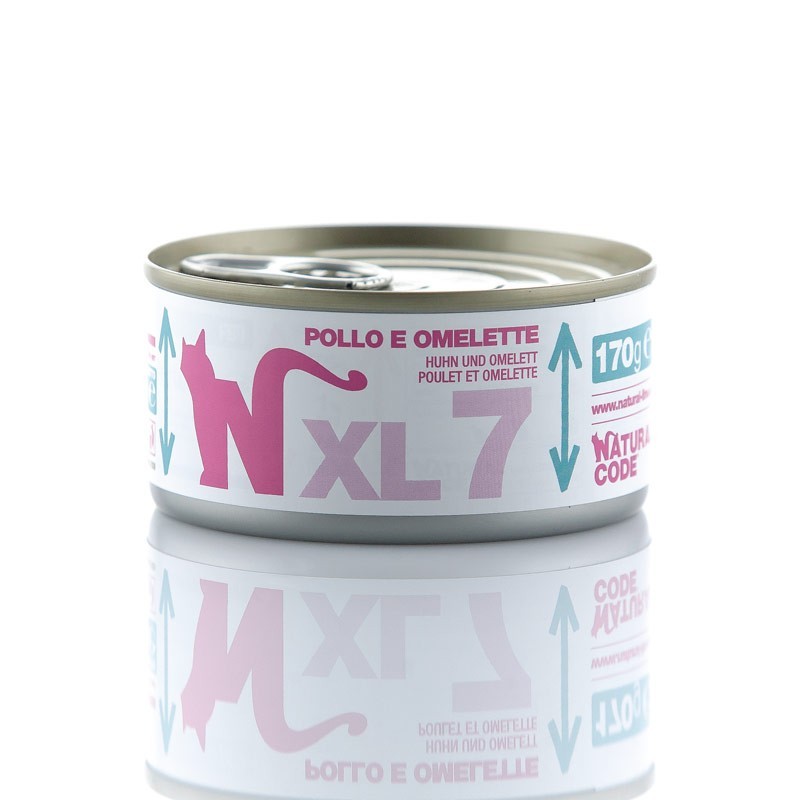 Image of Natural Code XL Pollo e Omelette per Gatti 170gr