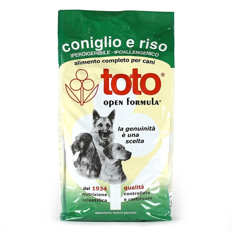 Toto Open Formula Cane Coniglio e Riso