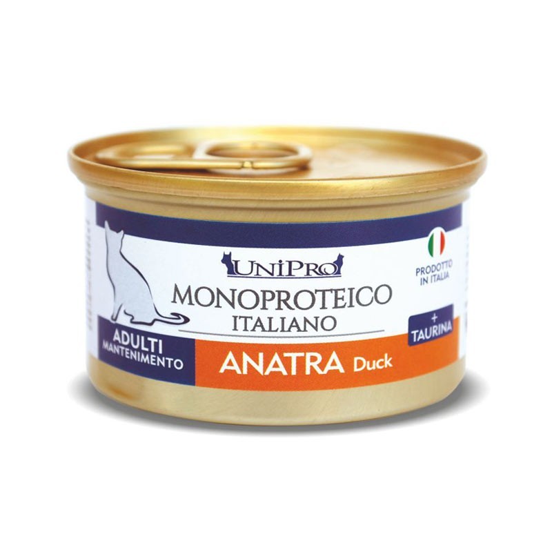Unipro Monoproteico all' Anatra Umido per Gatti 85gr