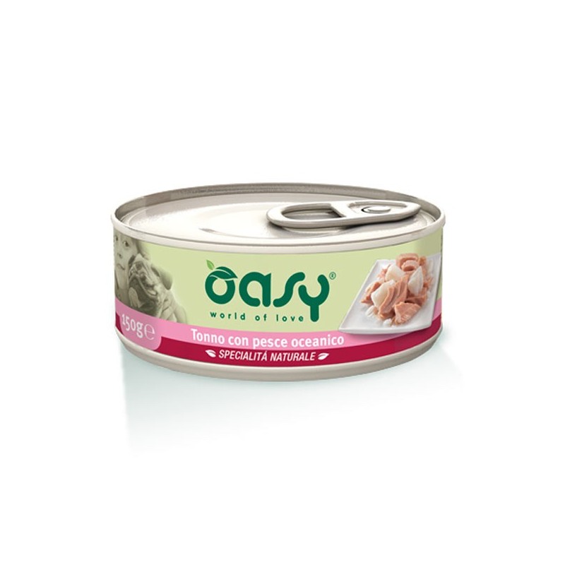 Oasy Cane Umido Tonno e Pesce Oceanico 150g