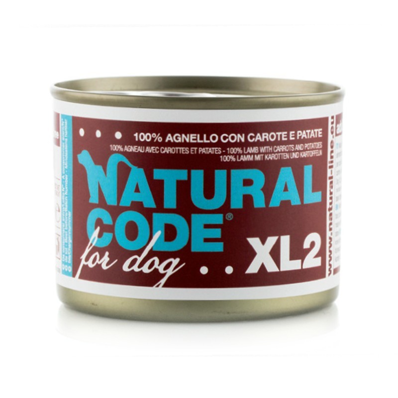 Natural Code XL Agnello, Carote e Patate per Cane
