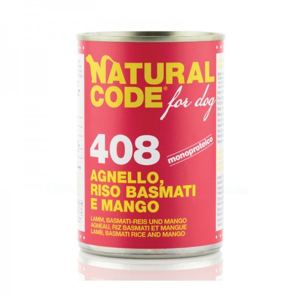 Natural Code Agnello, Riso Basmati e Mango per Cane