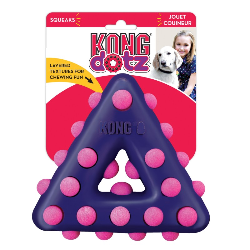 KONG Gioco in Gomma a Triangolo Dotz