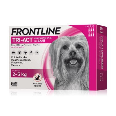Frontline Tri-Act per Cani 2-5 Kg