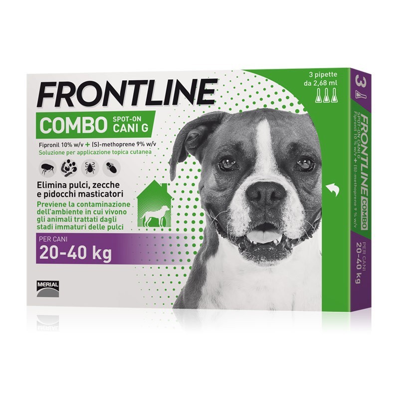 Frontline Combo da 20 a 40kg per Cani