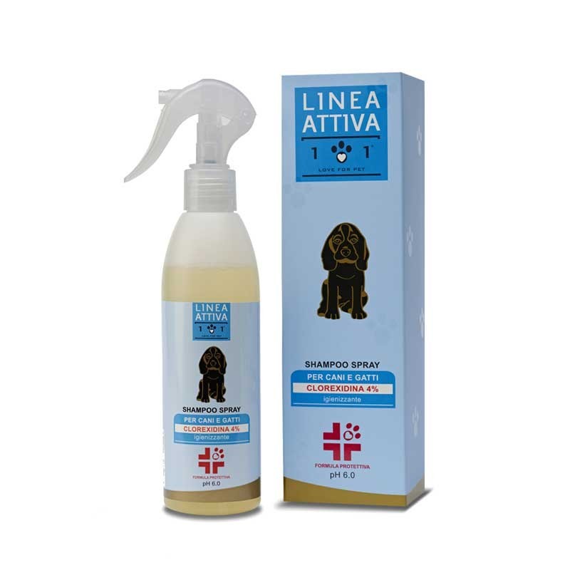 Linea 101 Shampoo Spray Igienizzante per Cani e Gatti