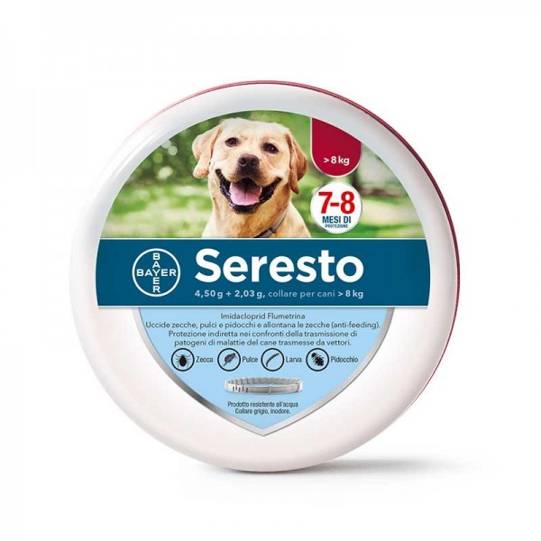 Bayer Collare Antiparassitario Seresto per Cani Oltre 8Kg