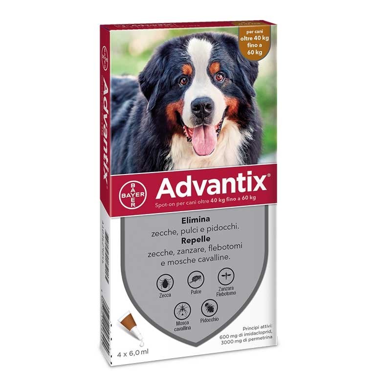Bayer Advantix Spot-On 40-60Kg per Cani