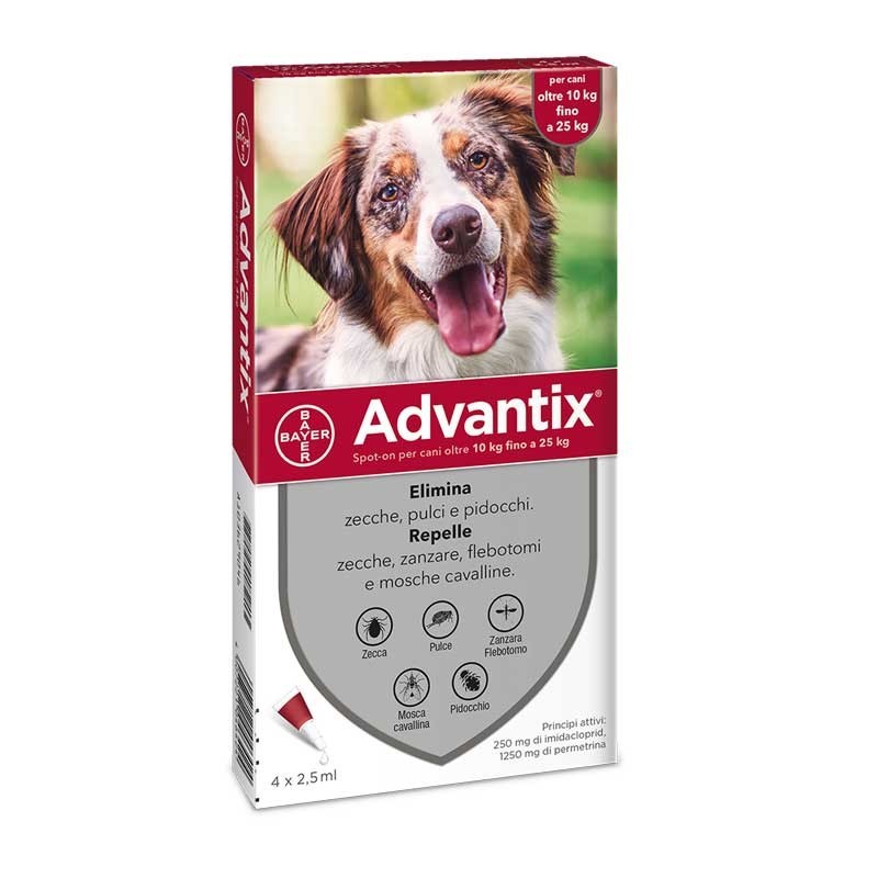 Elanco Advantix Spot-On 10-25Kg per Cani