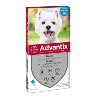 Bayer Advantix Spot-On 4-10Kg per Cani