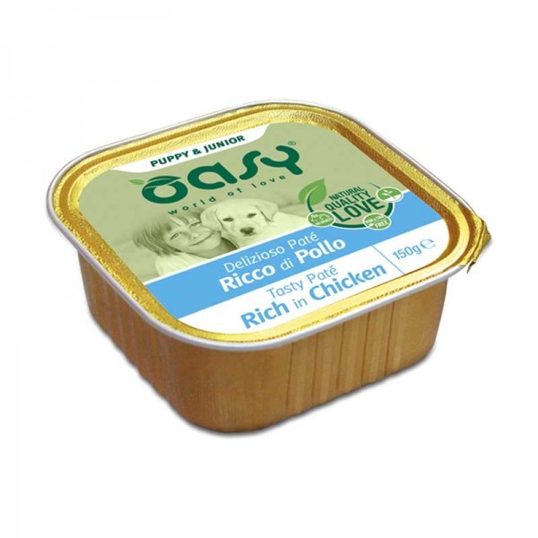 Oasy Puppy Tasty Paté al Pollo Umido per Cuccioli