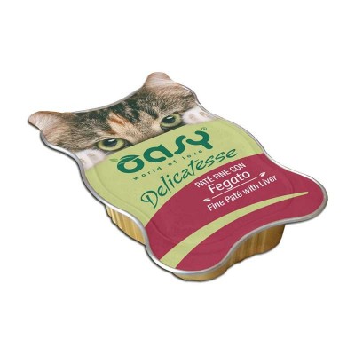 Oasy Delicatesse Paté Fine con Fegato Umido per Gatti