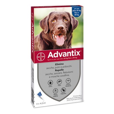 Bayer Advantix Spot-On Oltre 25Kg per Cani